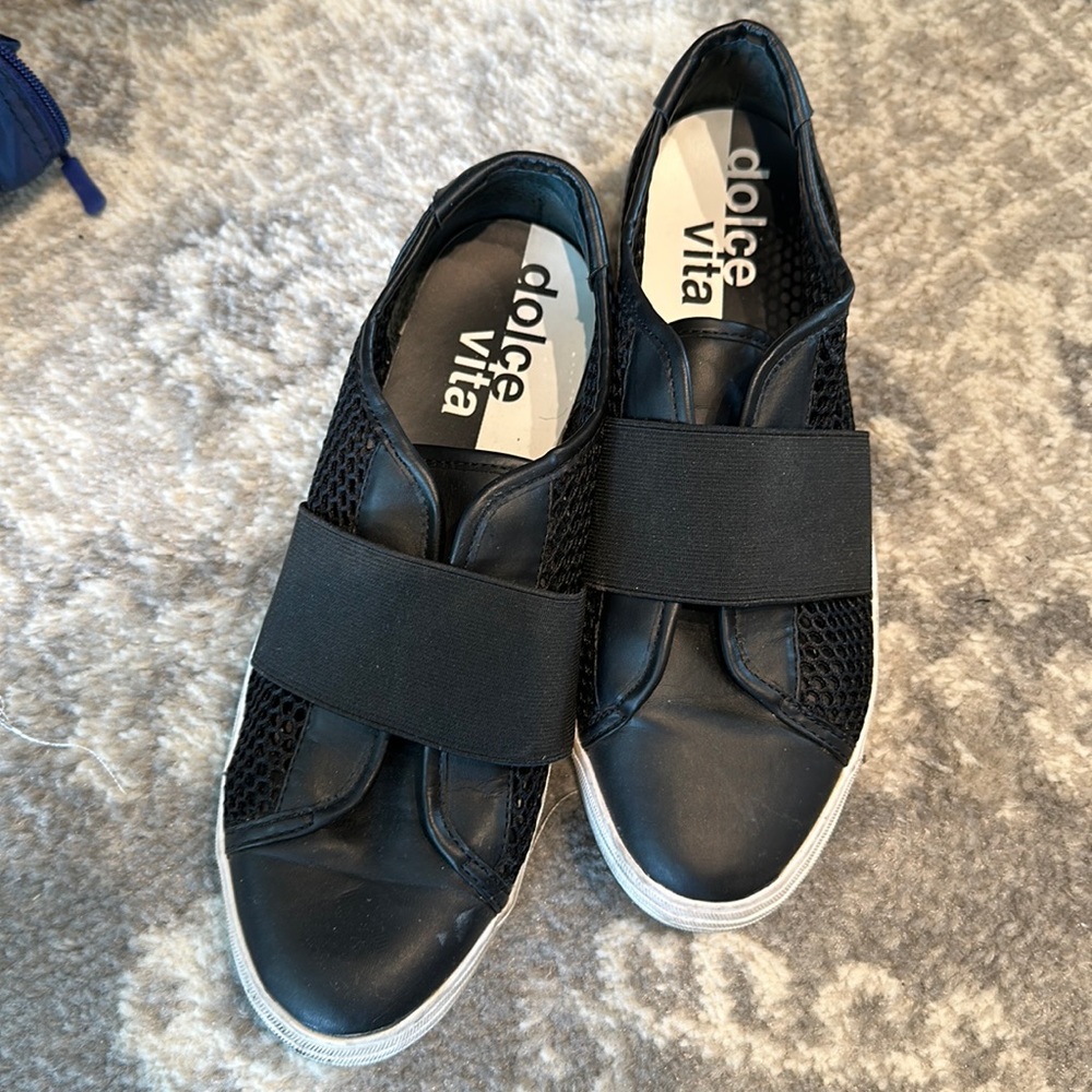 Black Dolce Vita mesh sneakers